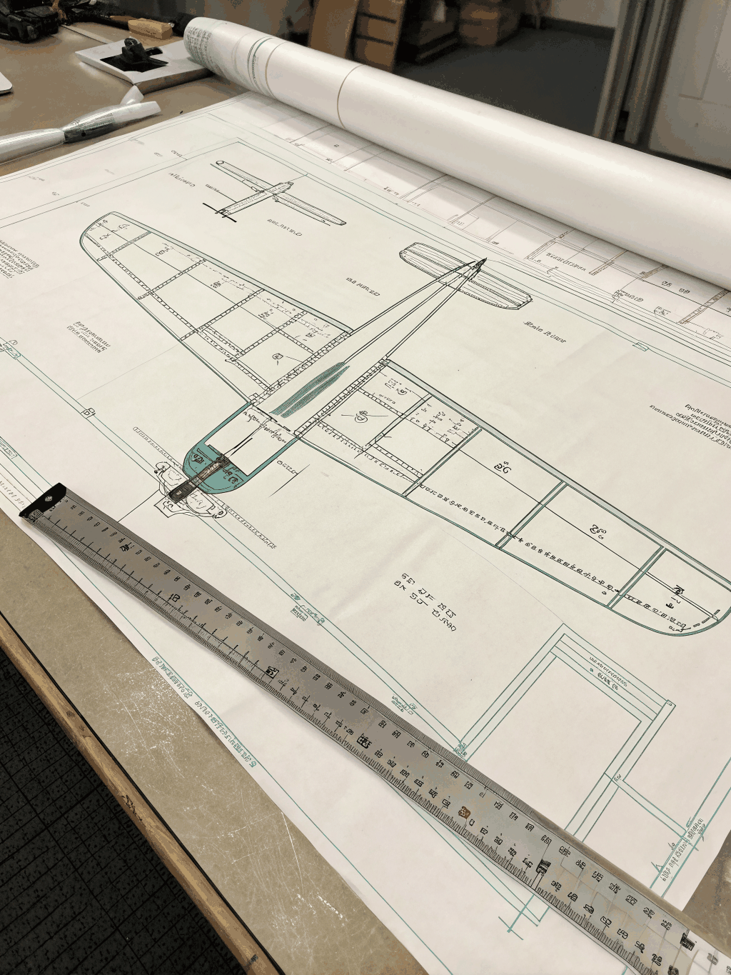 Technical schematic showing the team ritz layout